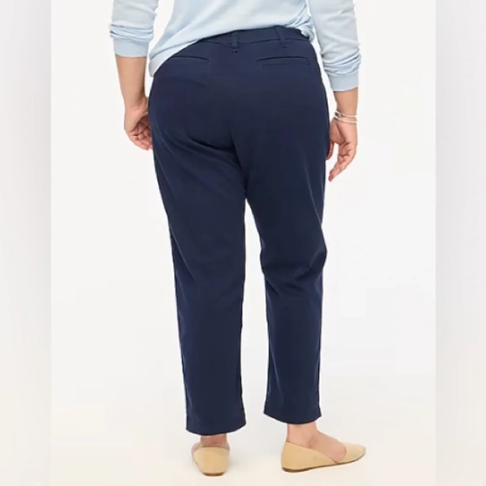 J Crew High Rise Girlfriend Chino Navy Pants - Picture 3 of 9